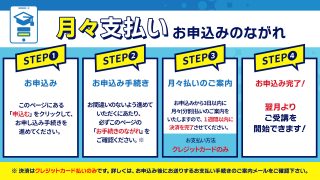 背景美塾サポートクラブ：8月生申込（月々払い）
