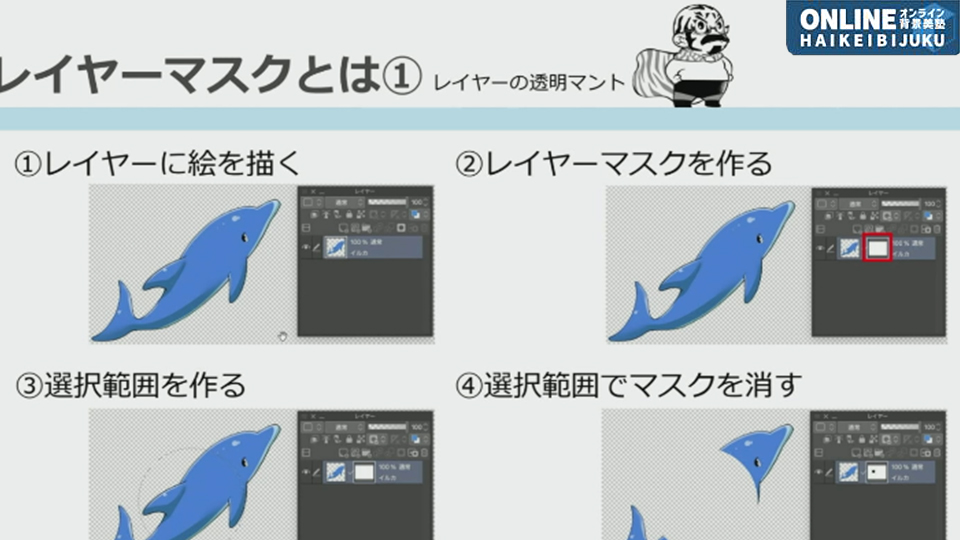 CLIP STUDIO PAINTレイヤーマスク虎の巻