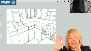 狭いキッチンにいるキャラクター作画をゼロからおしゃべり解説