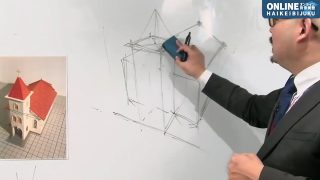 背景作画アオリとフカン