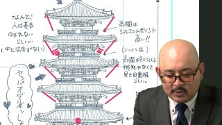 丸見え！五重塔の描き方