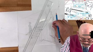 猫でも描ける！学校の階段
